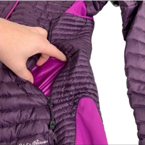 Eddie Bauer Storm Down 800 Purple Full Zip Jacket - Picture 6 of 8